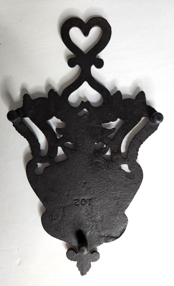 2 Vintage Cast Iron Trivets