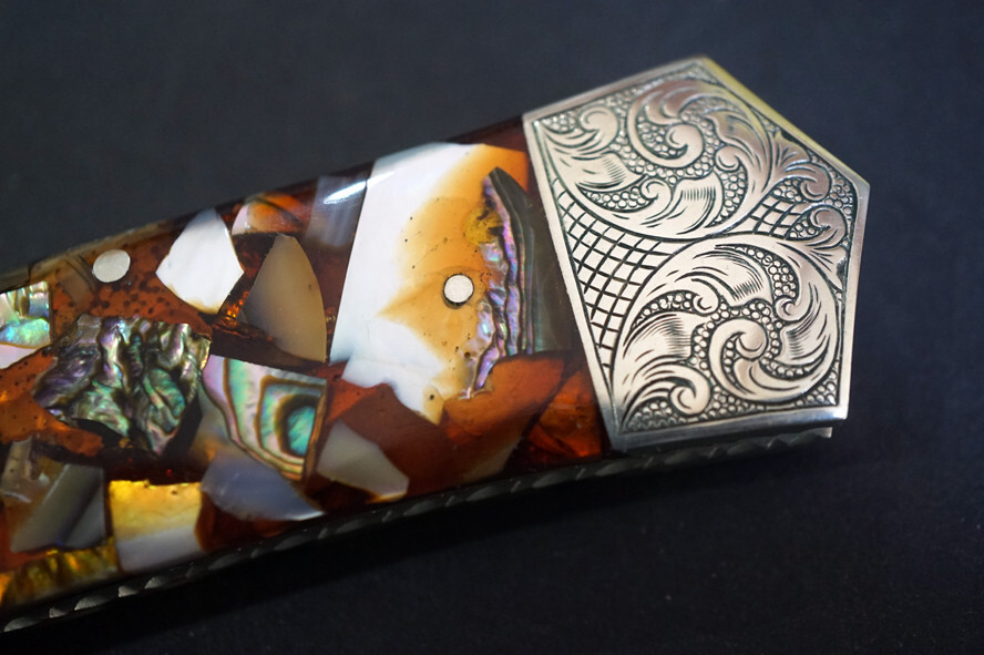 HARVEY McBURNETTE Custom Front Lock Folder Knife RARE RARE