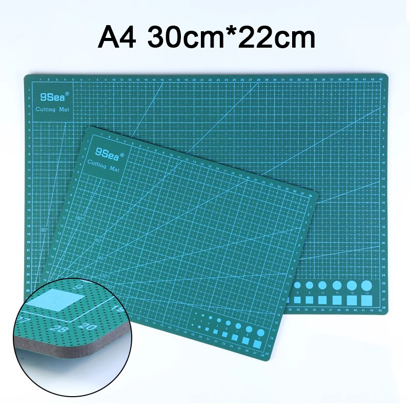 A4 30*22cm PVC Rectangular Cutting Mat Grid Line Tool Plastic Patchwork Cut Pad