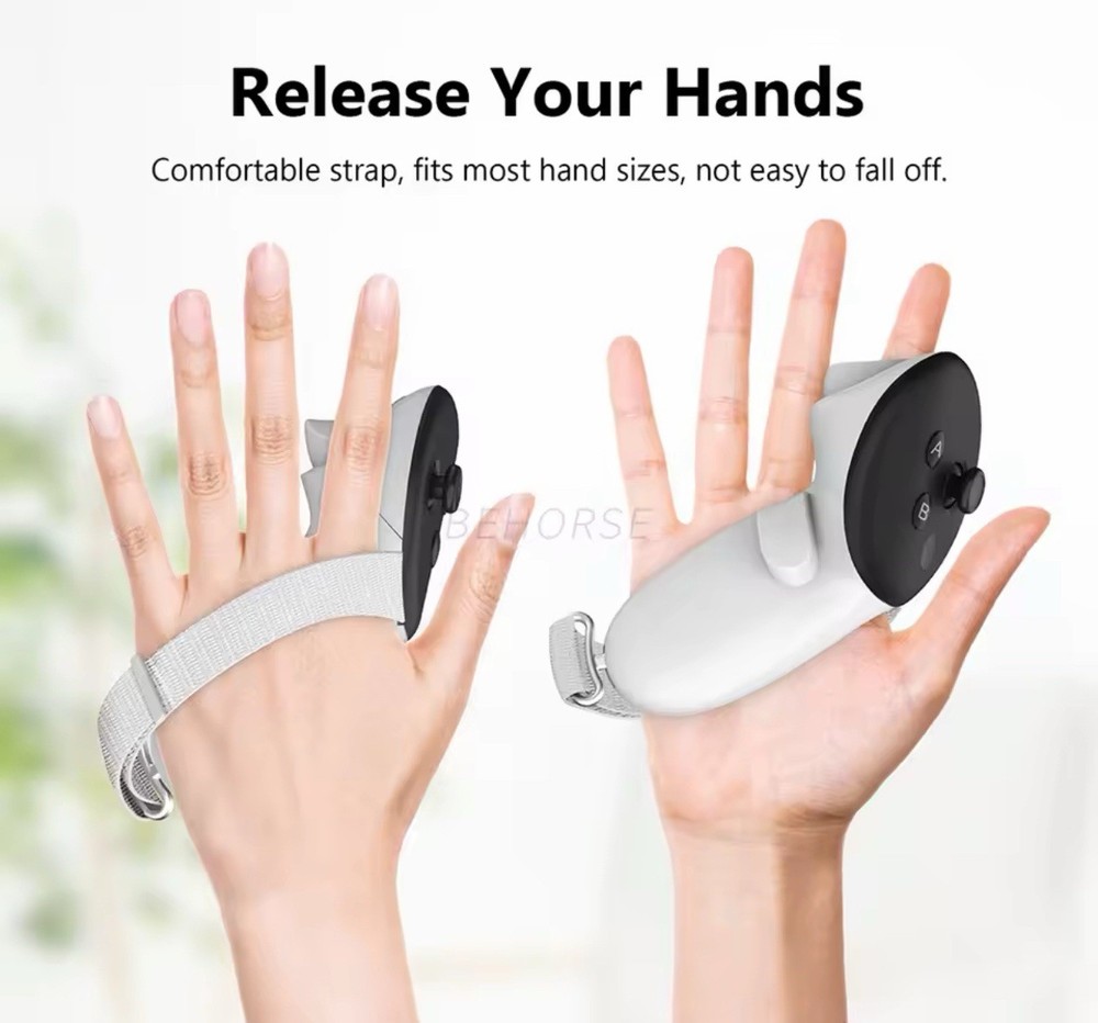 New 2 Pcs Handle Strap For Meta Quest 3S/Quest 3 Controller Anti-Slip Anti-Fall