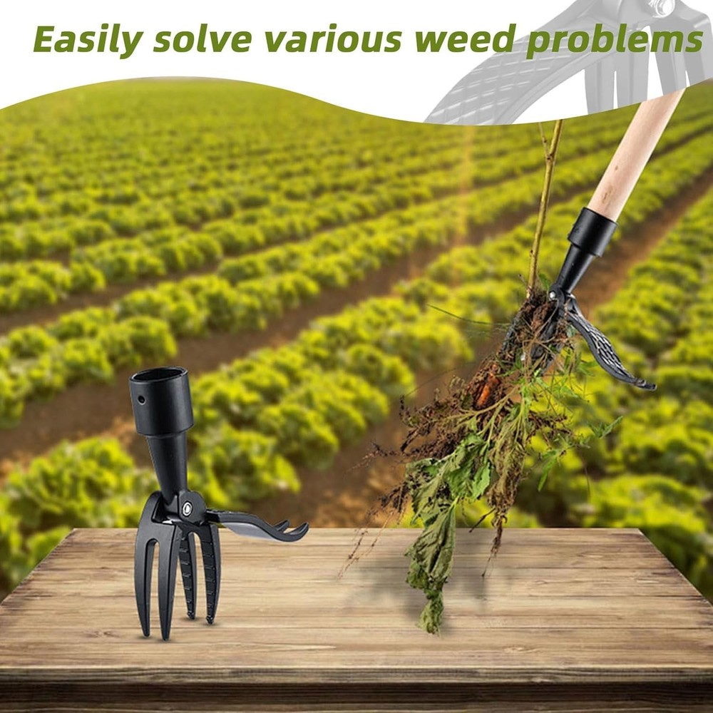 Weeder Puller Stand Up Weed Tool with Handle Garden Outdoor Root Remover Killer