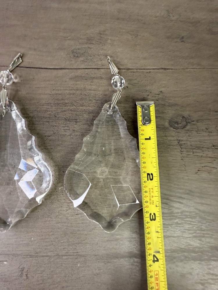 4 chandelier tear drop replacement crystals