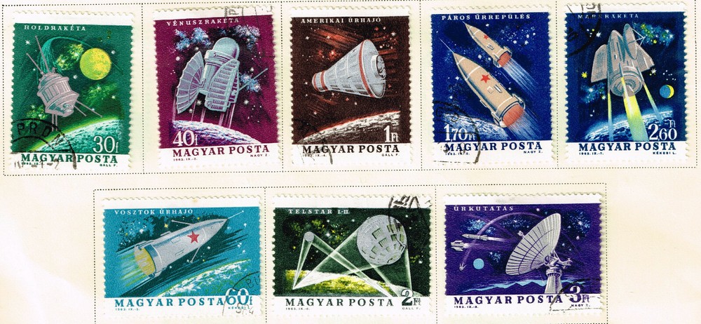 Hungary US and Soviet Space Exploration set 1964