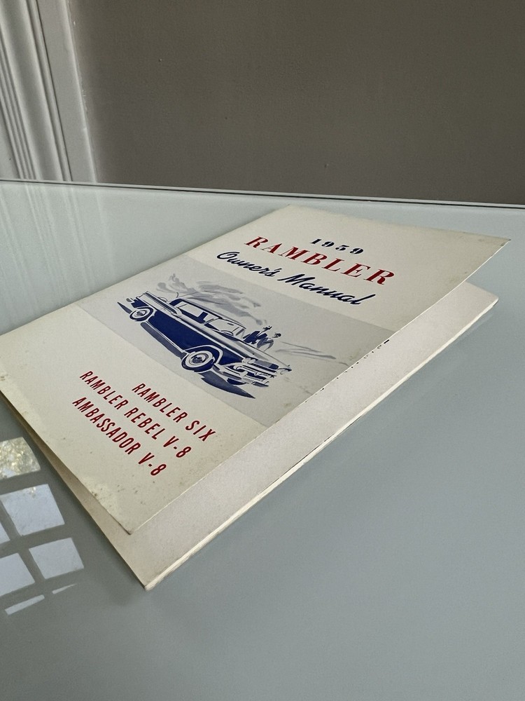 1959 AMC Rambler Owners Manual User Guide Reference Operator Book Fuses Fluids