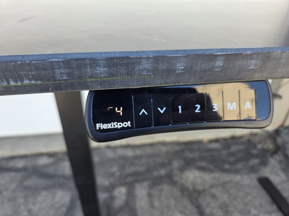 Flexispot Adjustable Workbench, 62"x32", 600 Lb. Capacity, Phenolic Top, Used