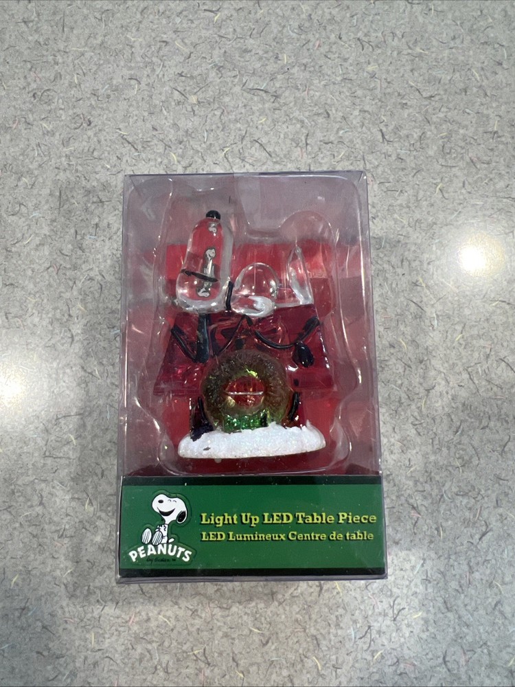 Kurt S. Adler Light Up LED Table Piece, Snoopy, Christmas