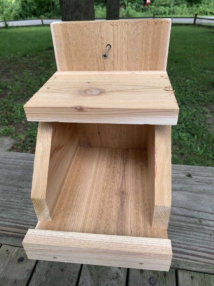 Cedar Robin Cardinal Dove Nesting Box roasting Platform Wood ￼