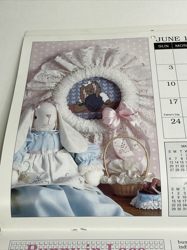 Needlecraft 1990 Plastic Canvas Calendar 12 Designs Pattern