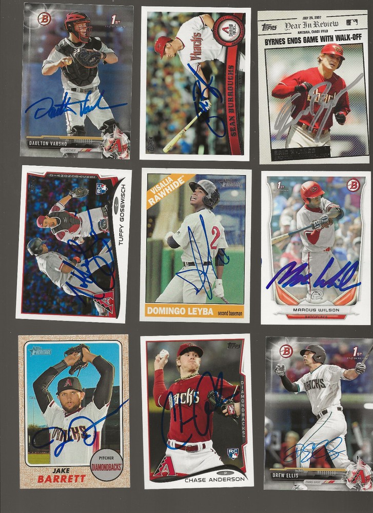 2017 Bowman Drew Ellis Diamondbacks Autograph