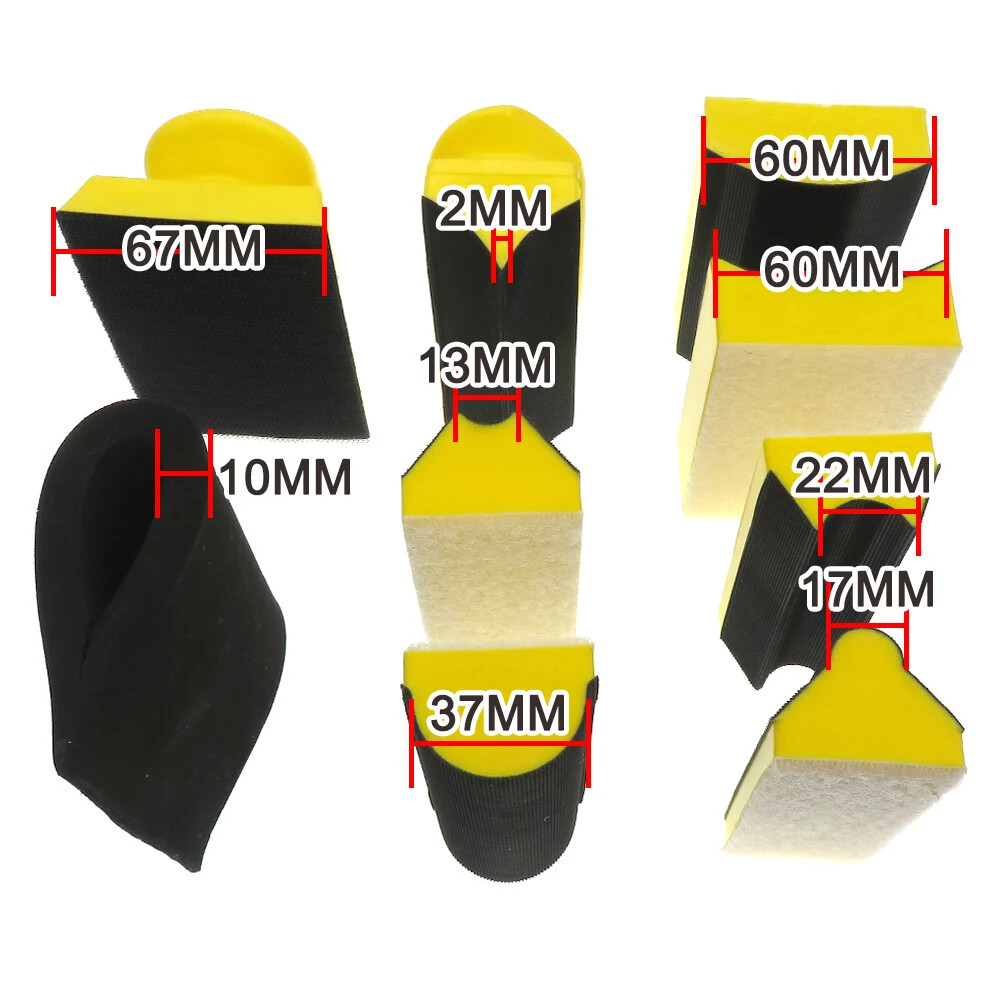 9 Pcs Hand Sanding Block Set Sanding Disc Holder Grinding Sponge Abrasive Tool