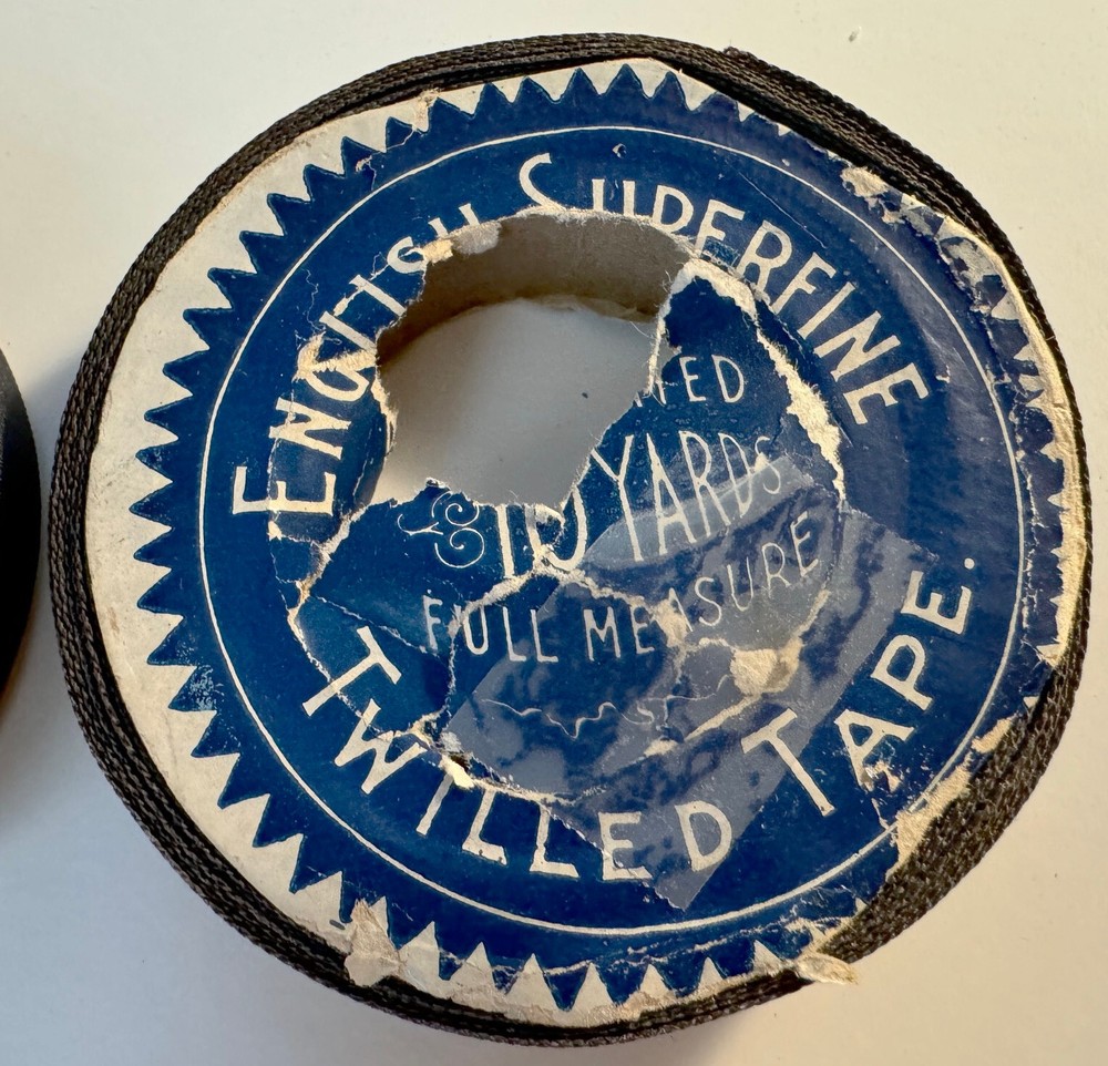 2 Vintage Seam Binding Twilled Tape