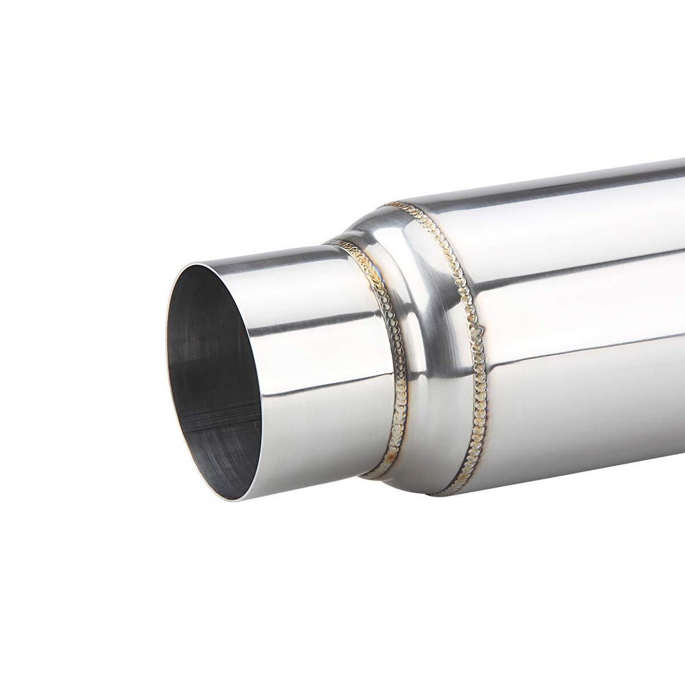 LCGP 3" Universal Resonator, Straight Through Performance Muffler, 16" Overall K