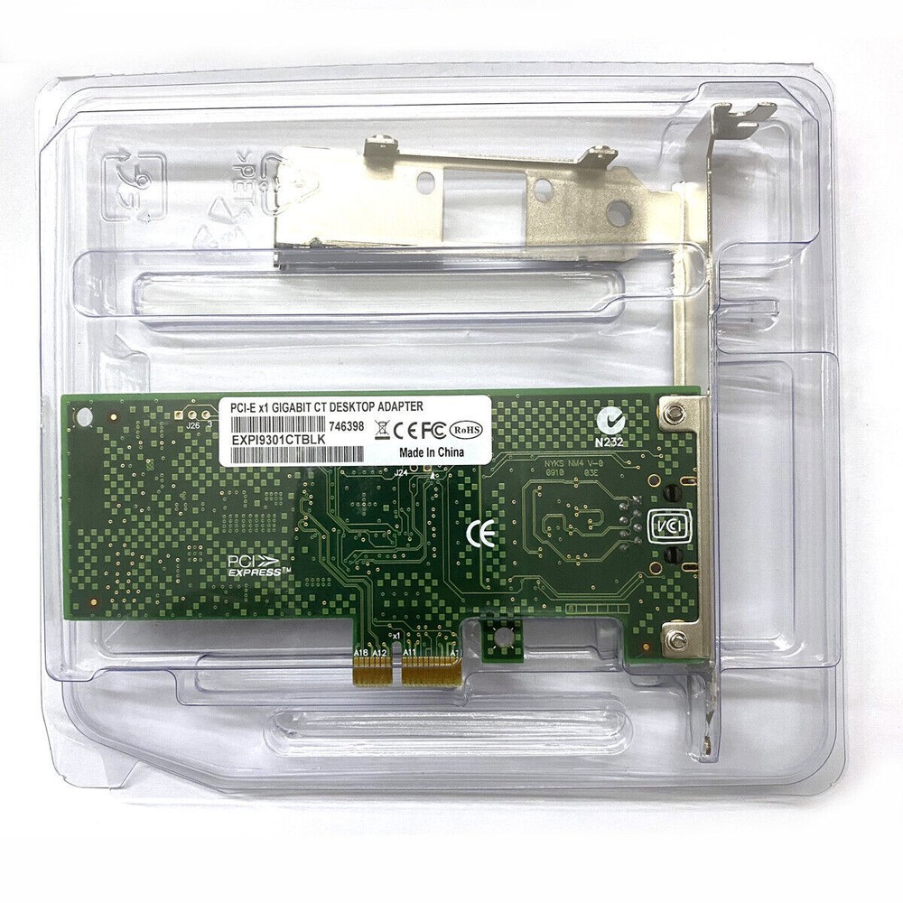 Intel Gigabit CT PCI-E Network Adapter EXPI9301CTBLK Data Transfer Rate 1000Mbps