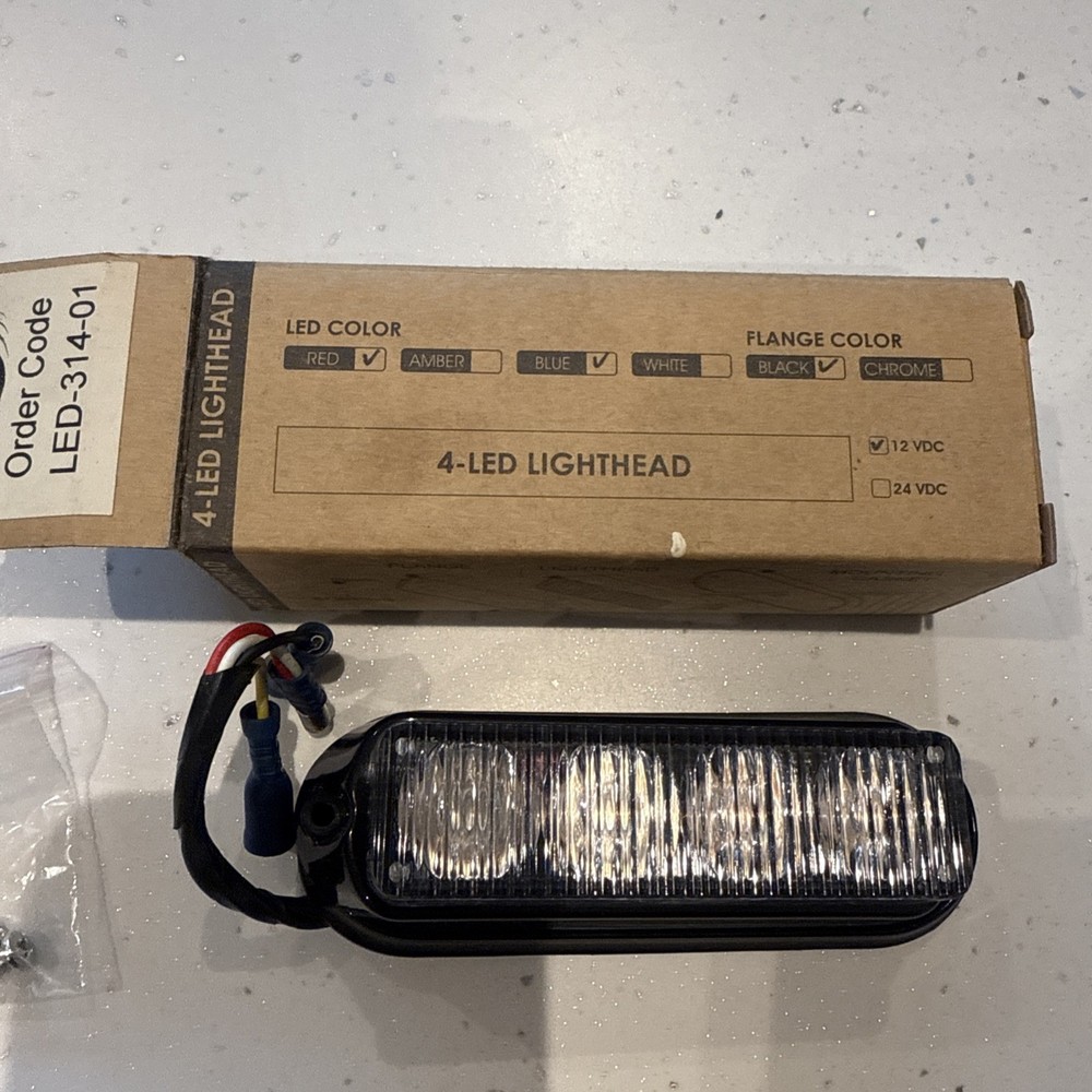 RSG 4 LED Lighthead Module, LED-314-01 4-LED LIGHTHEAD RED BLUE BLACK