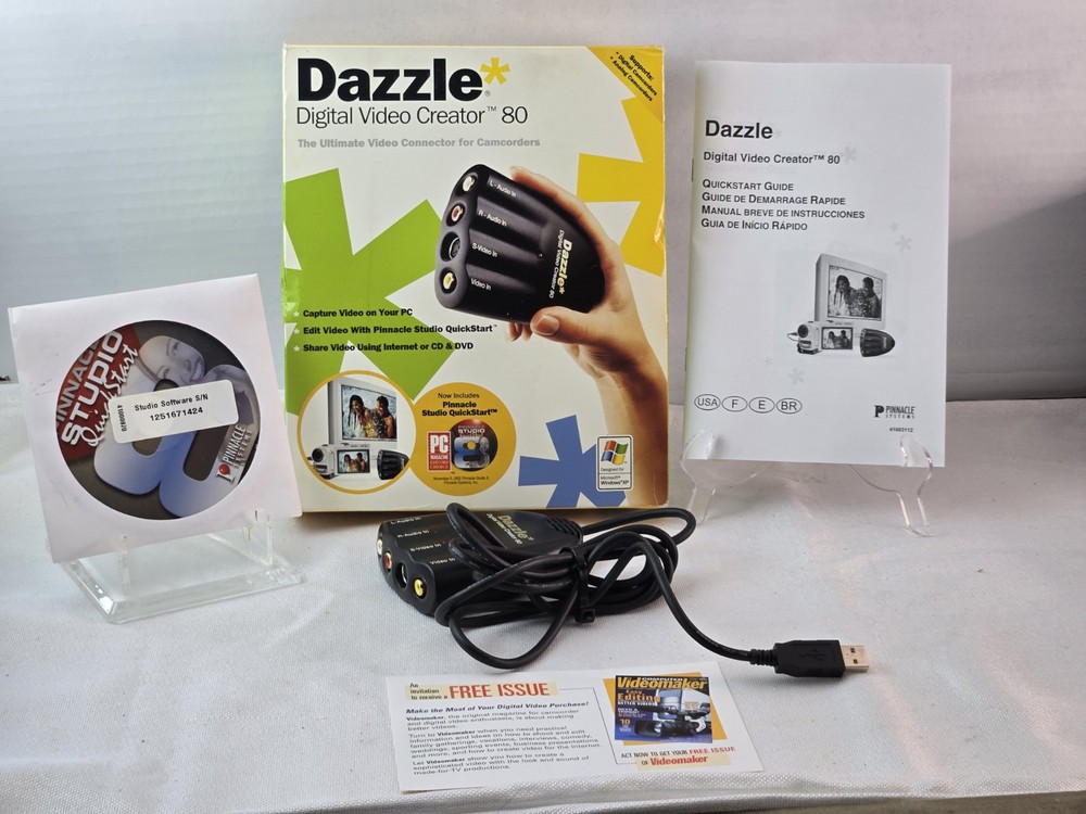 Dazzle Digital Video Creator 80 Includes Installation Disc & Guide