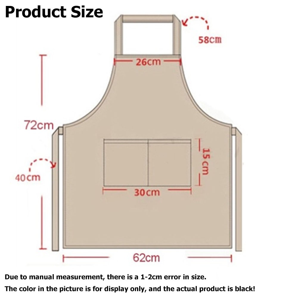 10 Pack Heavy Duty 210D Polyester Bib Aprons with Large Pocket Adjustable