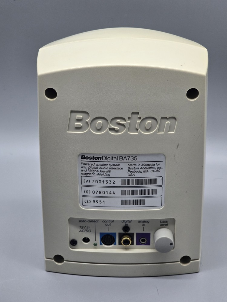 Boston Digital BA735 Acoustic Computer Speaker System For Parts Untested