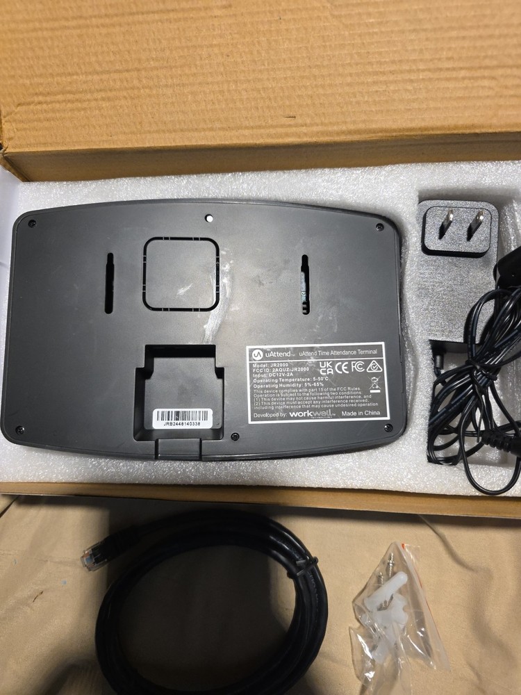 uAttend JR2000 Cloud Connect Biometric Attendance System Fingerprint Time Clock