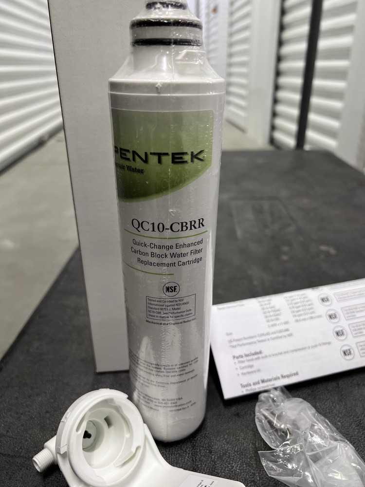 One Pentek QC10-CBRR Quick Change Premium Undersink Water Filter Cartridge
