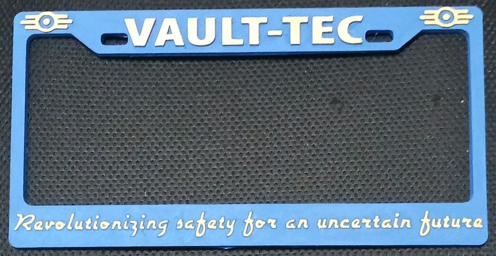 Fallout Vault-Tec license plate frame