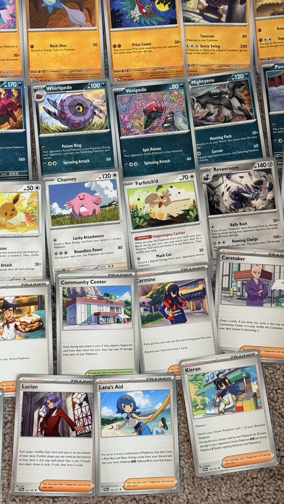 Twilight Masquerade Pokemon Master Set Starter Base 140 Cards
