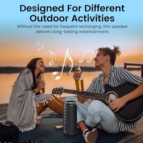 Portable Bluetooth Speaker, 2026 Bluetooth 5.4 Wireless Speaker with 20W HD