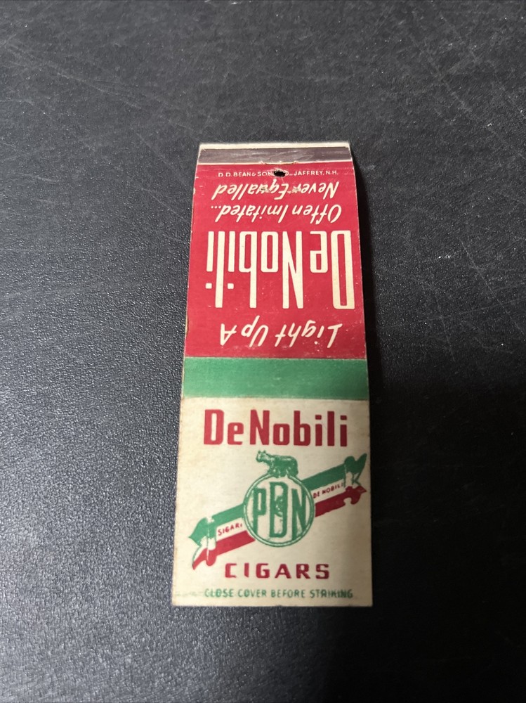 Vintage Early Matchbook DeNabili Cigars