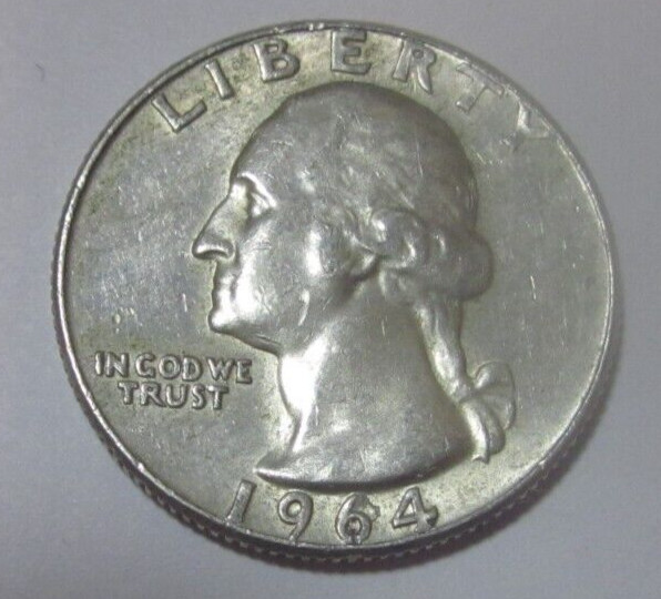 1964  D  Washington Silver Quarter   90% Silver