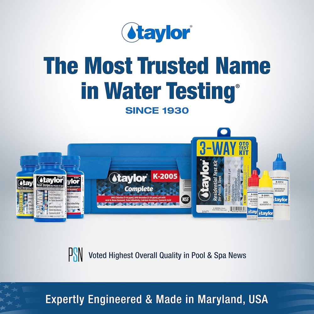 Easy-to-Use Pool Water Kit - High Range Reagents