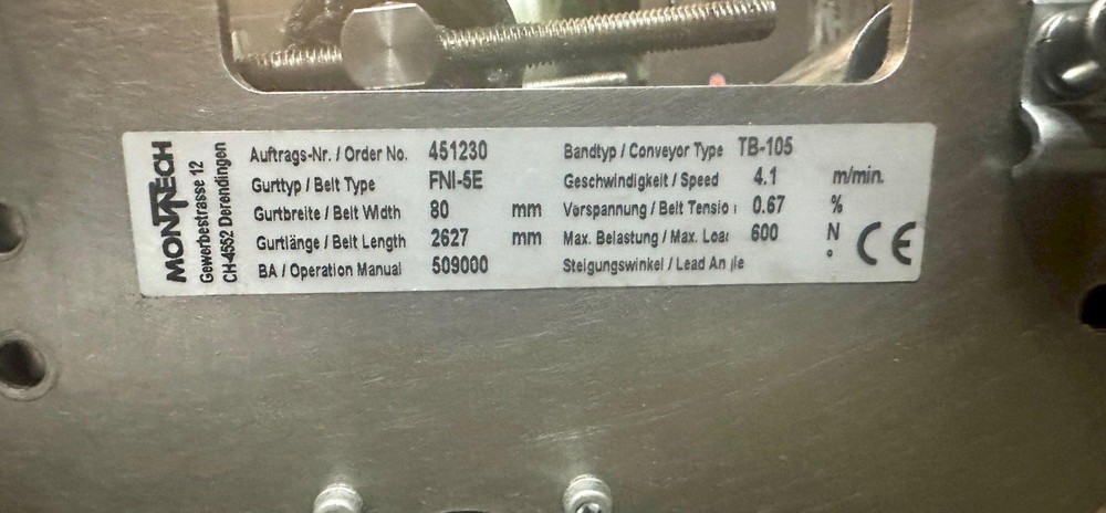 Montech TB-105 Vertical Single-Belt Conveyor Drive Unit