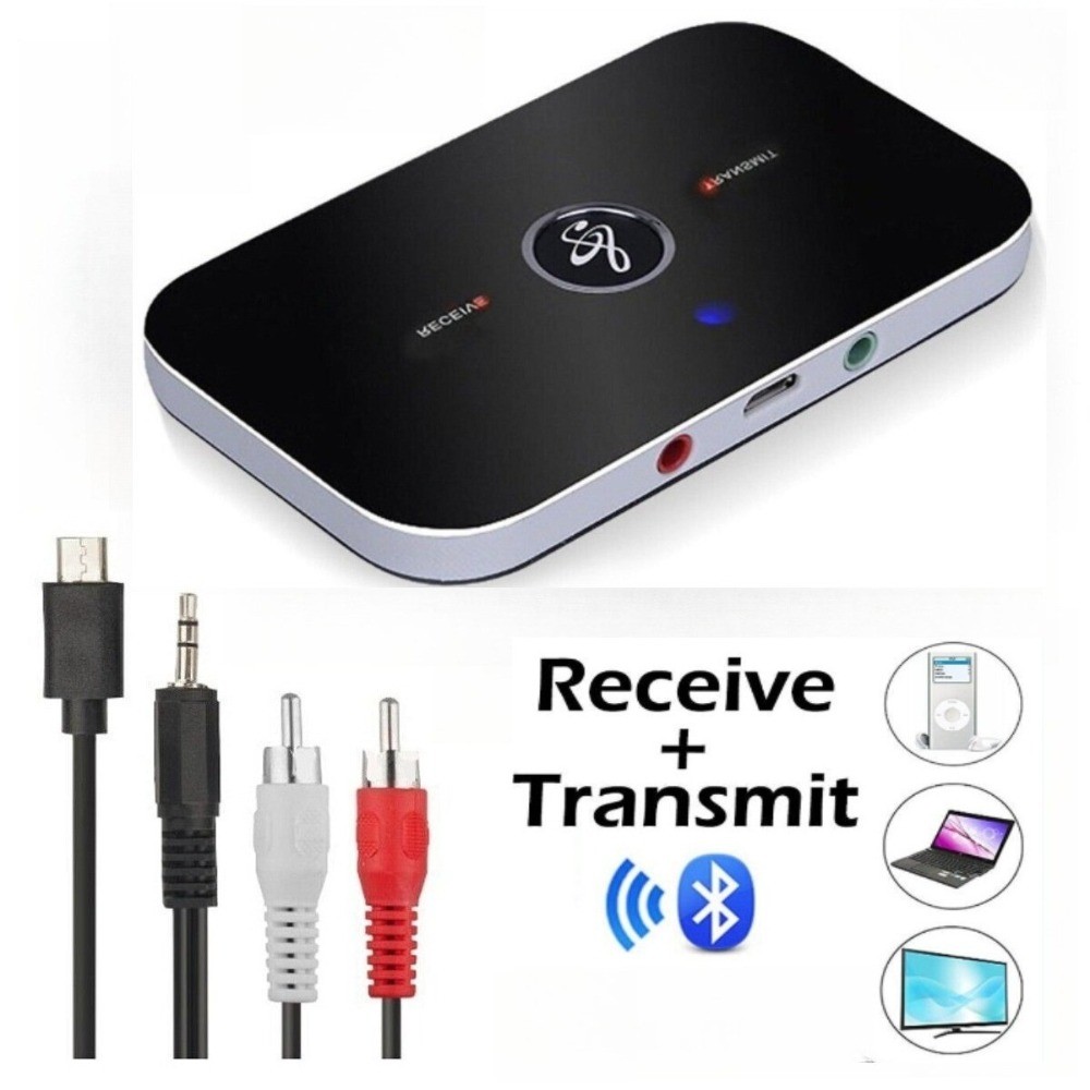 Bluetooth Transmitter Receiver Wireless Adapter For Home Stereos Speakers Audio