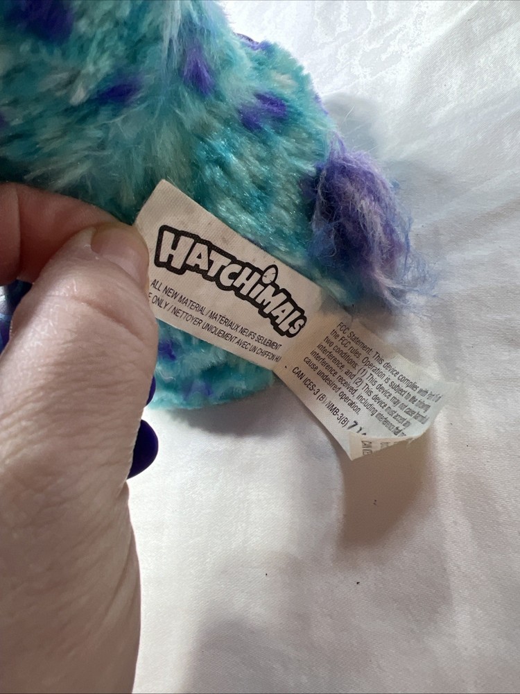 Spin Master Hatchimals Interactive 5" Pet Hatched Teal Blue Purple Tested Works