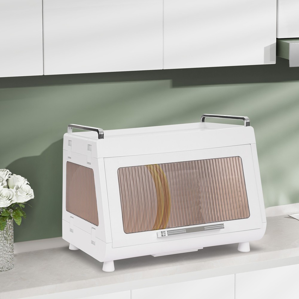 Dish Drying Rack Drying Drainer, Dish Drying Rack and Drain Board with Lid Cover