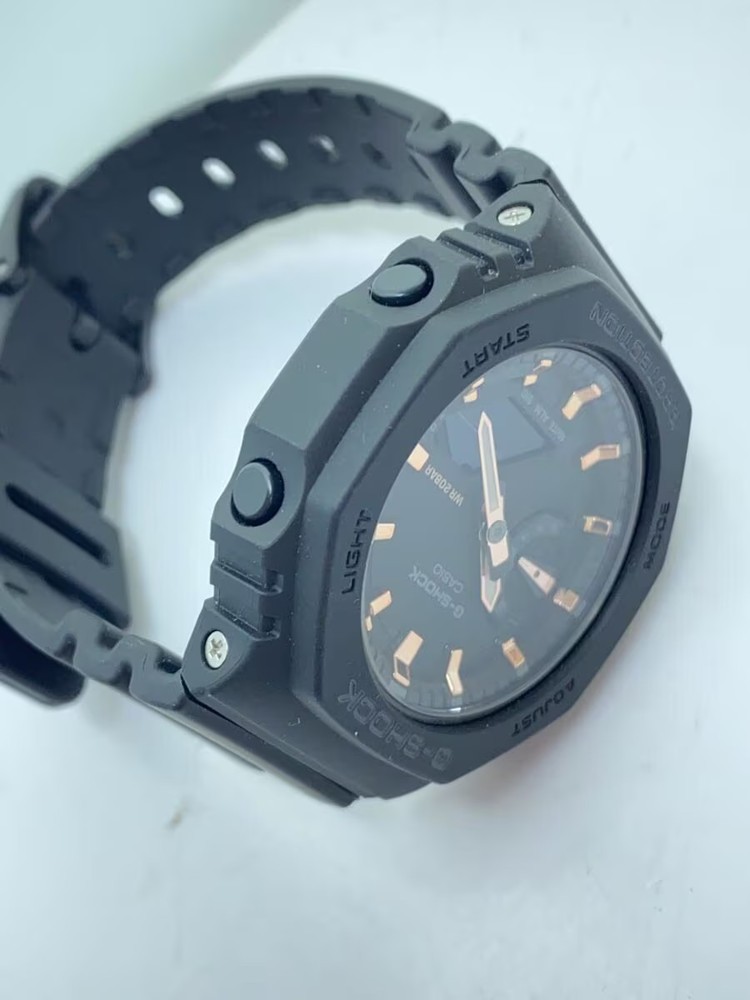 CASIO Quartz Watch G SHOCK Digital Rubber BLK BLK