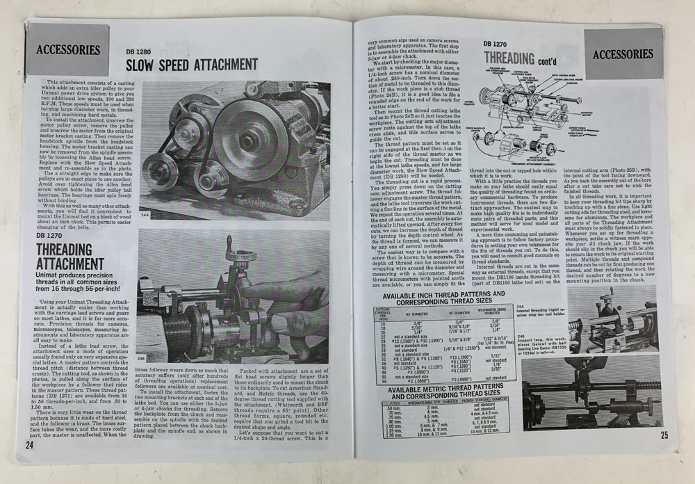 UNIMAT MINIATURE MACHINING TECHNIQUES, new copy book