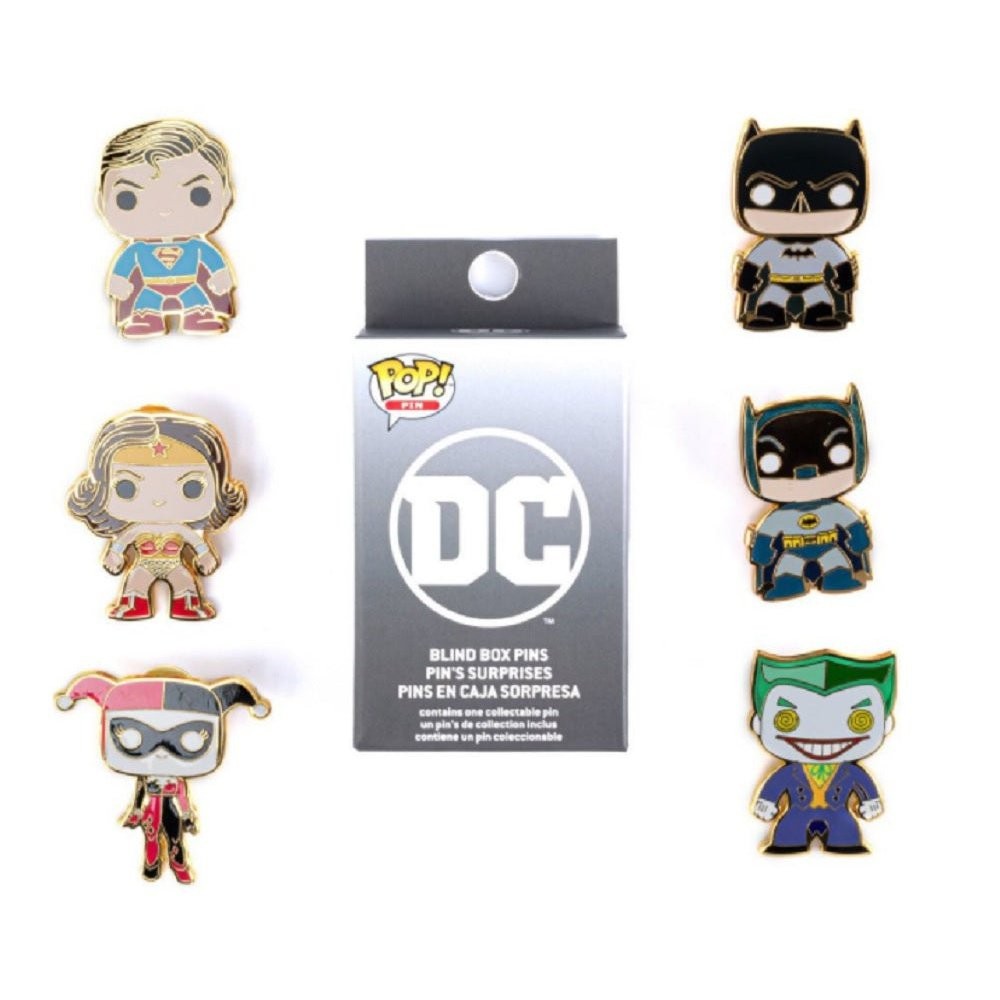 DC Comics Pop! by Loungefly Random Blind Box Enamel Pin