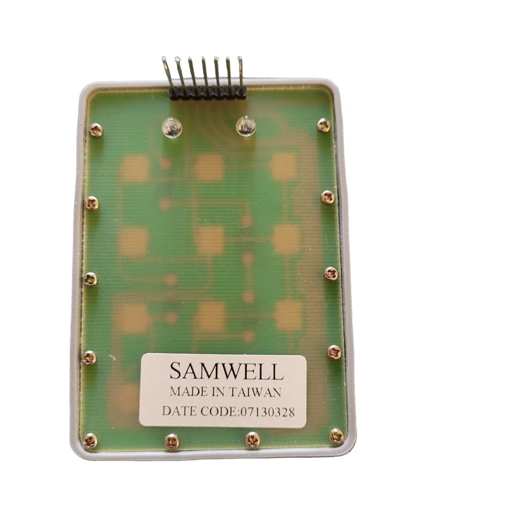 Samwell Syntex Systems 7 Pin Replacement Gate Numeric Keypad Large White Numbers