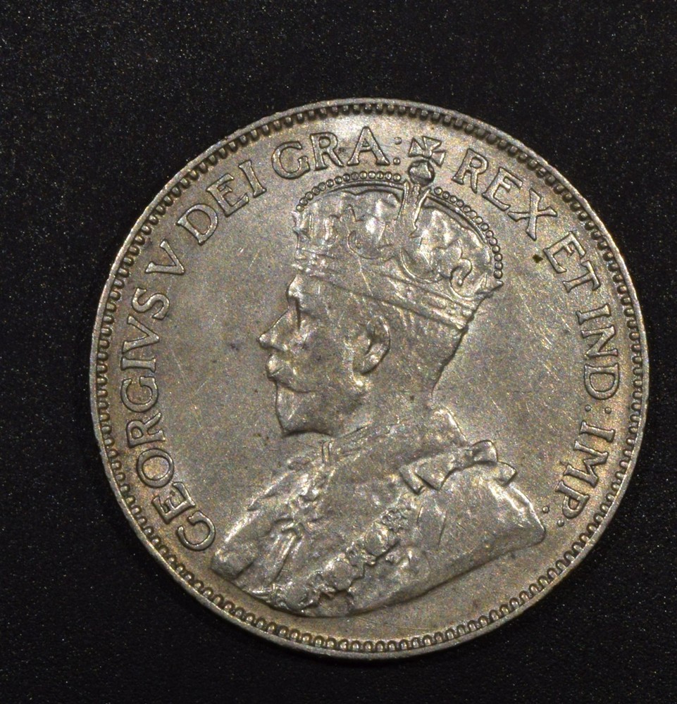1920 Canada Silver 25 Cents "AU++"