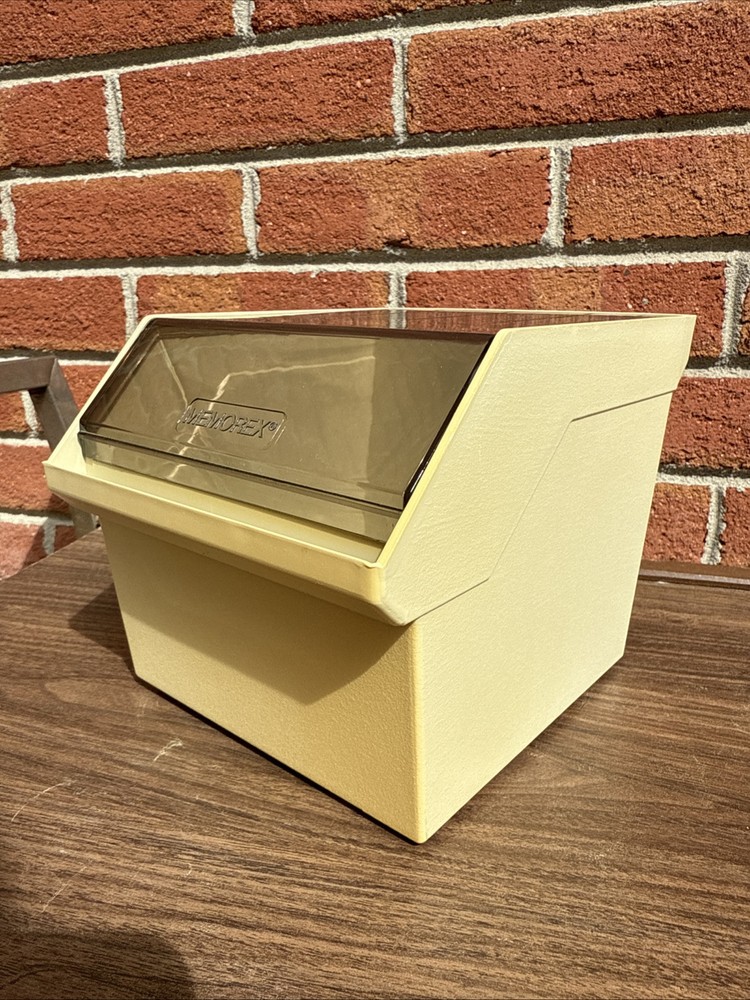 Vintage Memorex 5 1/4" Floppy Disk Storage Unit -
