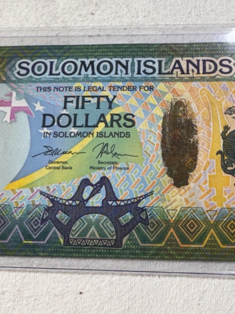 2013 Solomon Island $ 50 Banknote P# 35