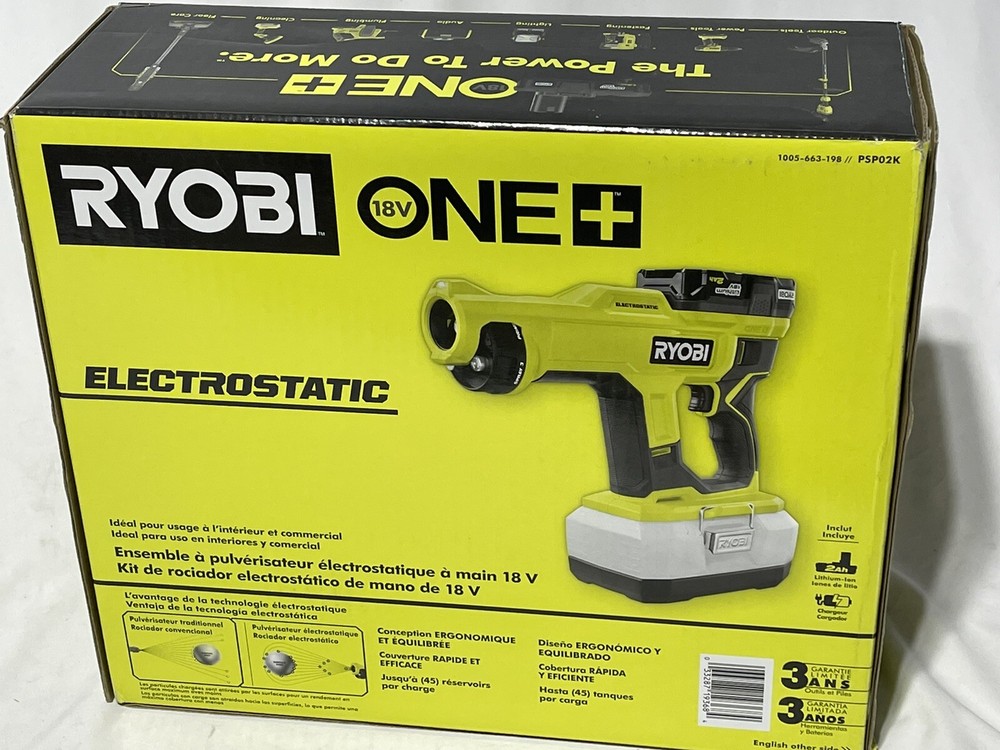 Ryobi garden spray battery powered include battery and charger