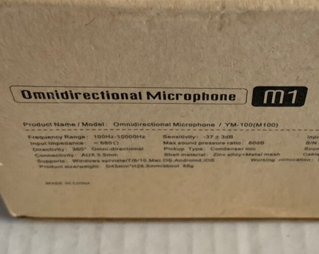 Omnidirectional Microphone M1