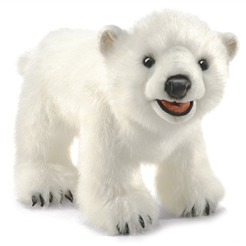Folkmanis Polar Bear Cub Hand Puppet