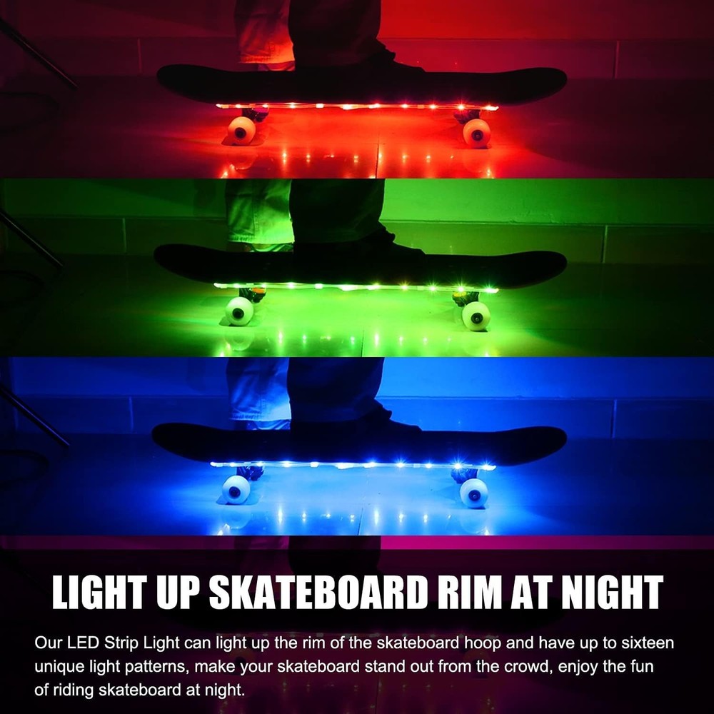 LED Skateboard Light Remote Control Skateboard Light Longboard Light Shortboa