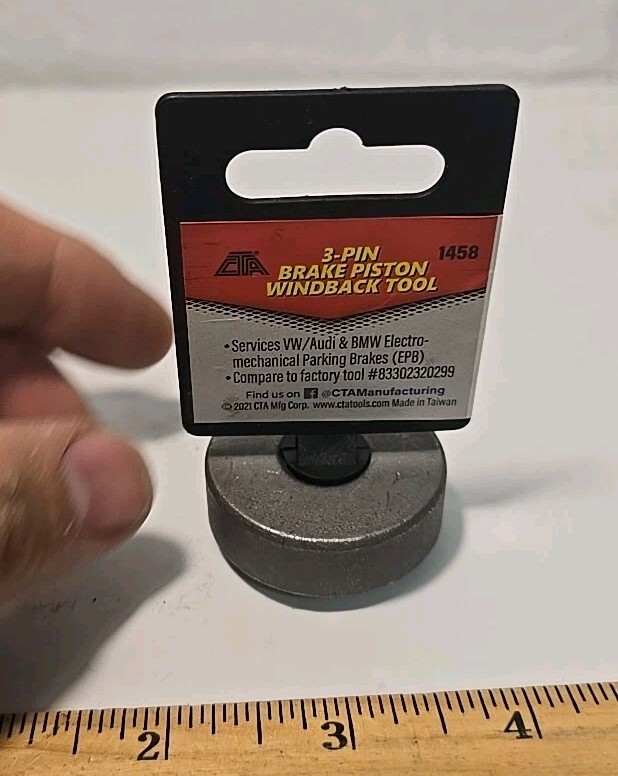 CTA Tools 1458 3 Pin Brake Piston Wind Back Adapter