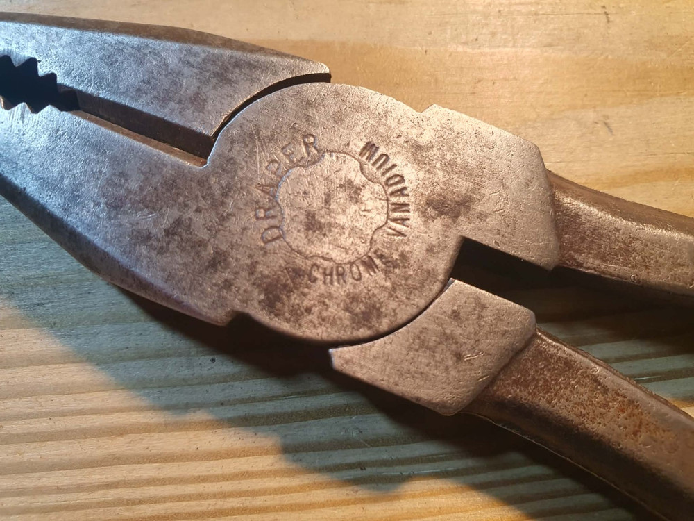 Vintage Draper Pliers Old Hand Tools Engineering Mechanics Tool Mechanical