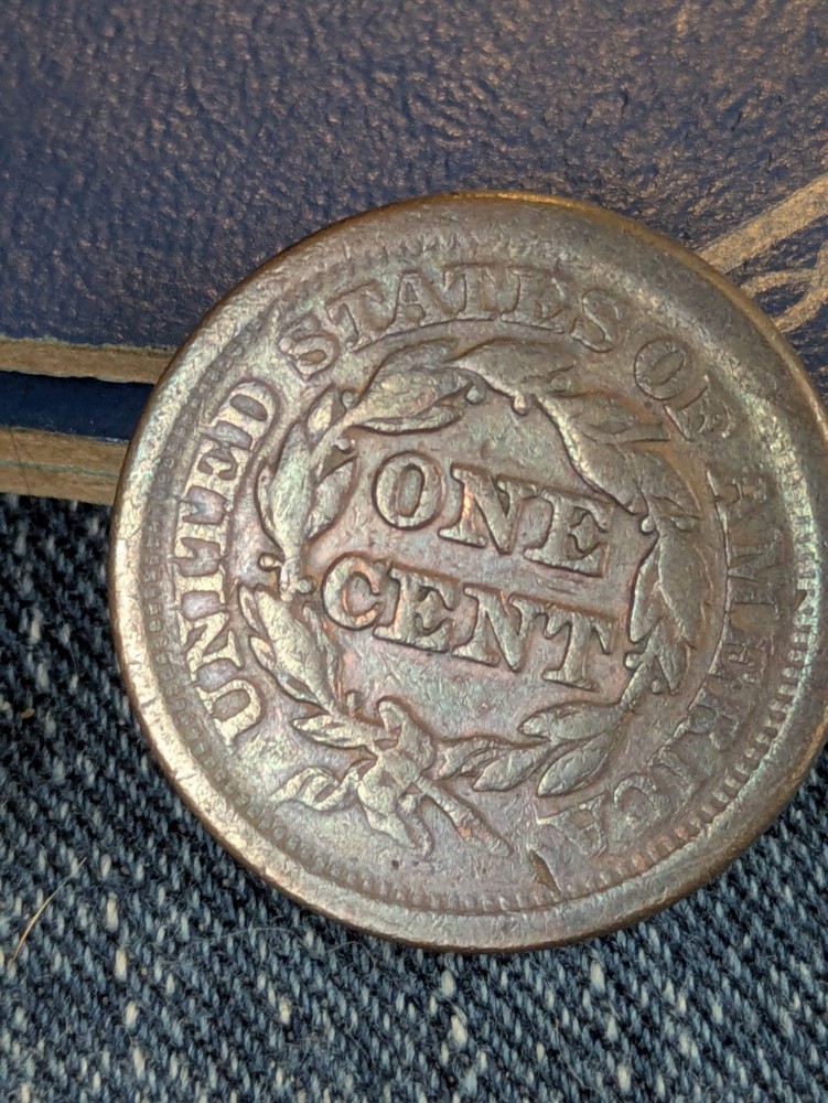 1851 Braided Hair Large Cent