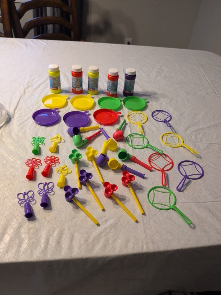 Bubble Blowing With Fun Accessories, New, Unused, 39 Pieces