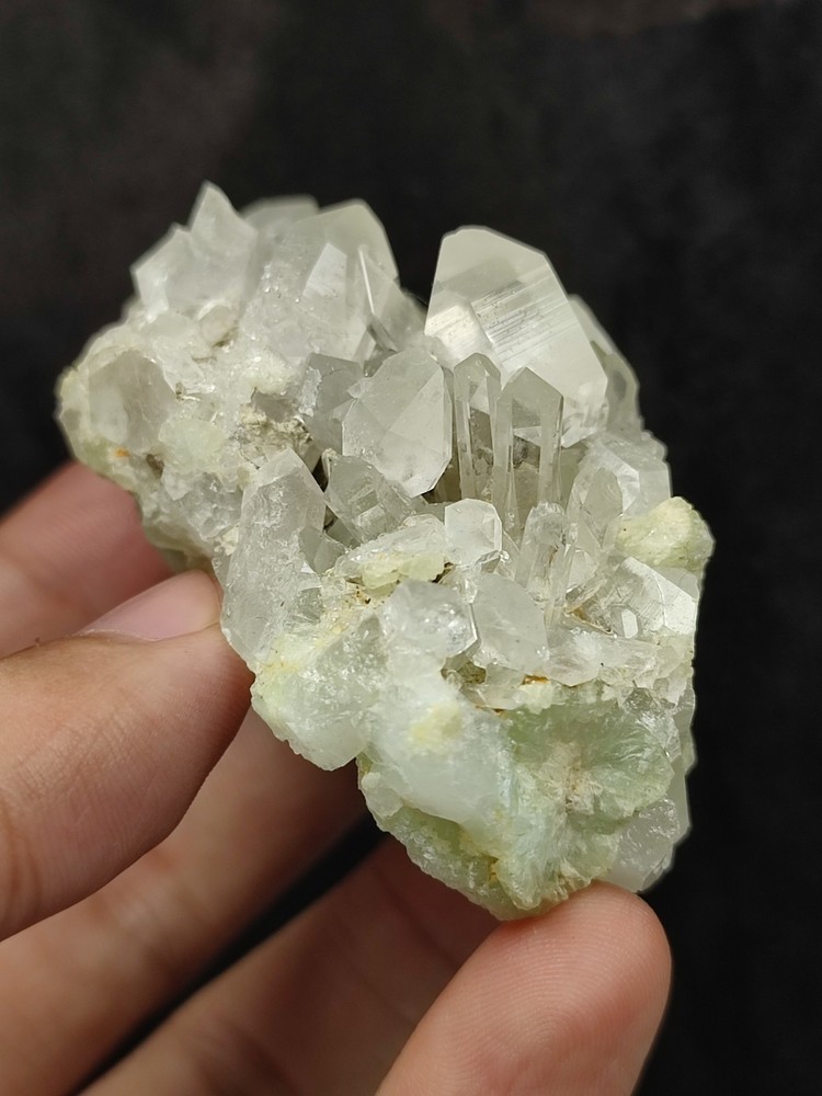 Calcite With Prehnite Nice Color & Termination-Afg.