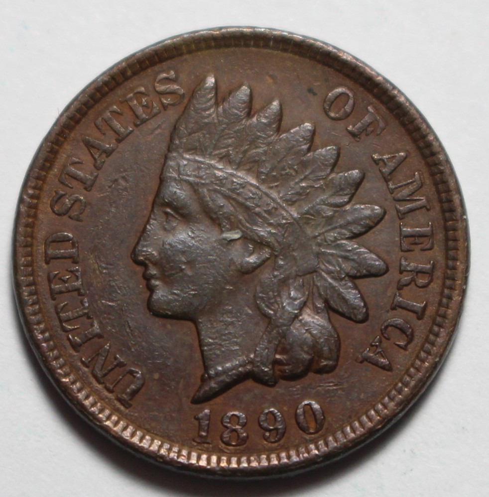 1890 Indian Head Cent M1689